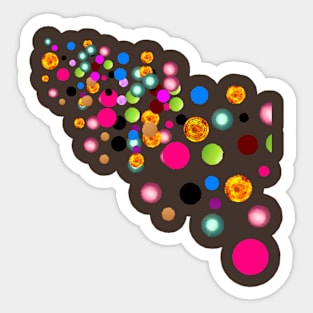 nice dots art Design. Sticker